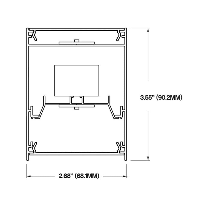 Core CSL320 12ft LED Direct/Indirect Suspended Light, 0-10V dimming, 3500K