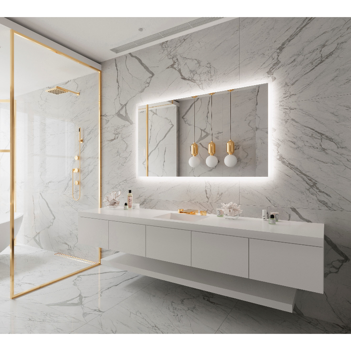 Paris Mirror Rectangle 60 x 36 LED Backlit Mirror, RGB