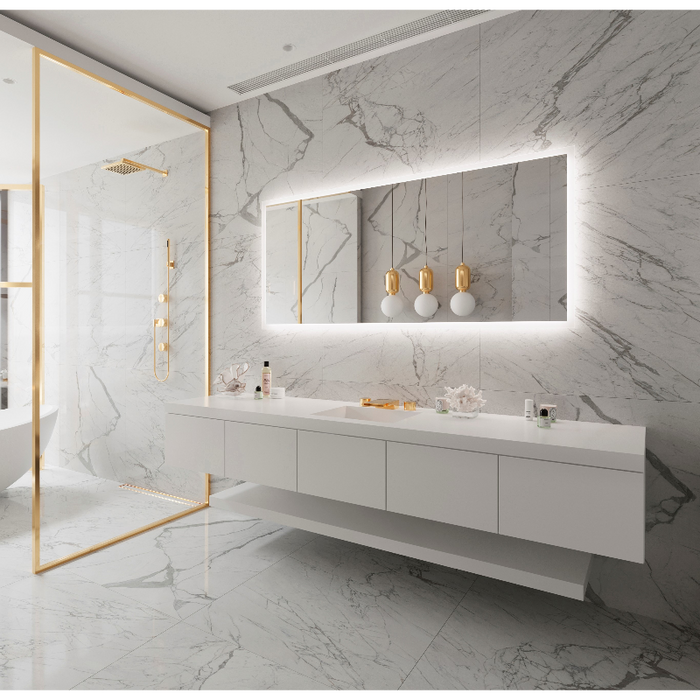 Paris Mirror Rectangle 70 x 32 LED Backlit Mirror, RGB