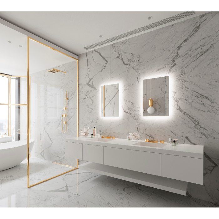 Paris Mirror Rectangle 24 x 32 LED Backlit Mirror, RGB