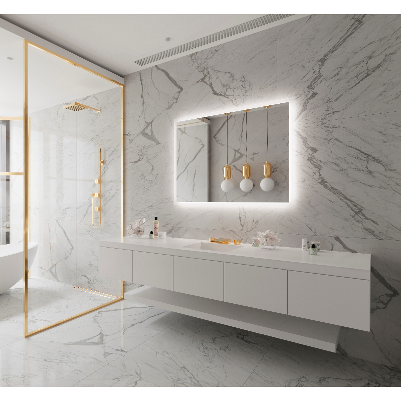 Paris Mirror Rectangle 48 x 36 LED Backlit Mirror, RGB