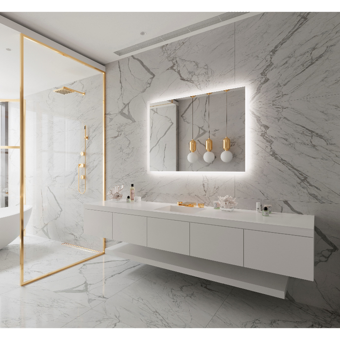 Paris Mirror Rectangle 48 x 36 LED Backlit Mirror, RGB