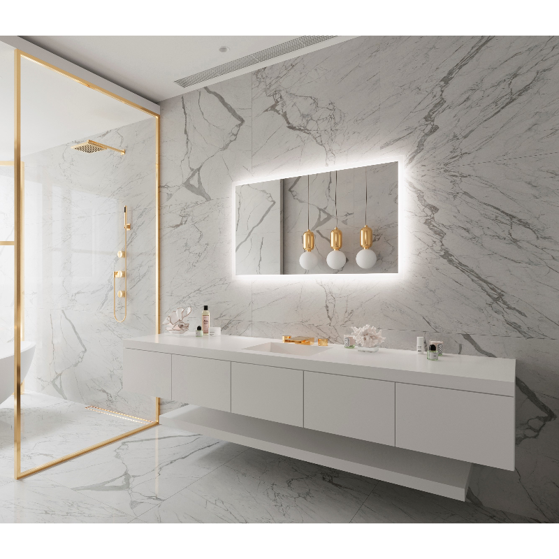 Paris Mirror Rectangle 48 x 28 Rectangle LED Illuminated Mirror