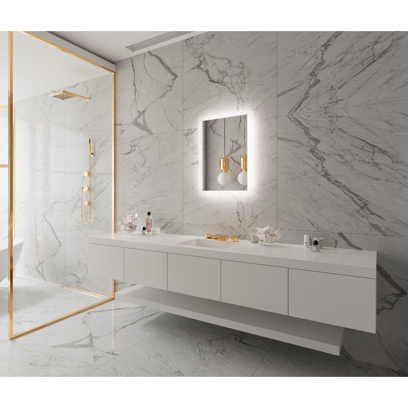 Paris Mirror Rectangle 20 x 28 Rectangle LED  Backlit Mirror, RGB