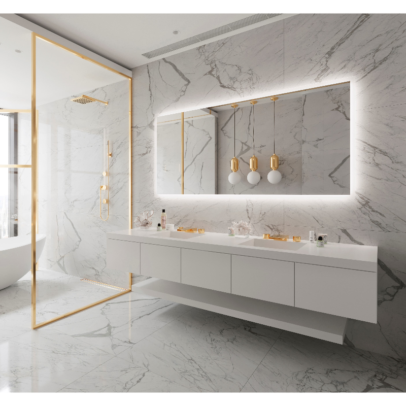 Paris Mirror Rectangle 85 x 40 Rectangle LED Illuminated Mirror, CCT Selectable