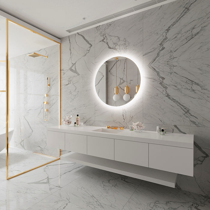 Paris Mirror Round Backlit 40 x 40 Round LED Illuminated Mirror, RGBW