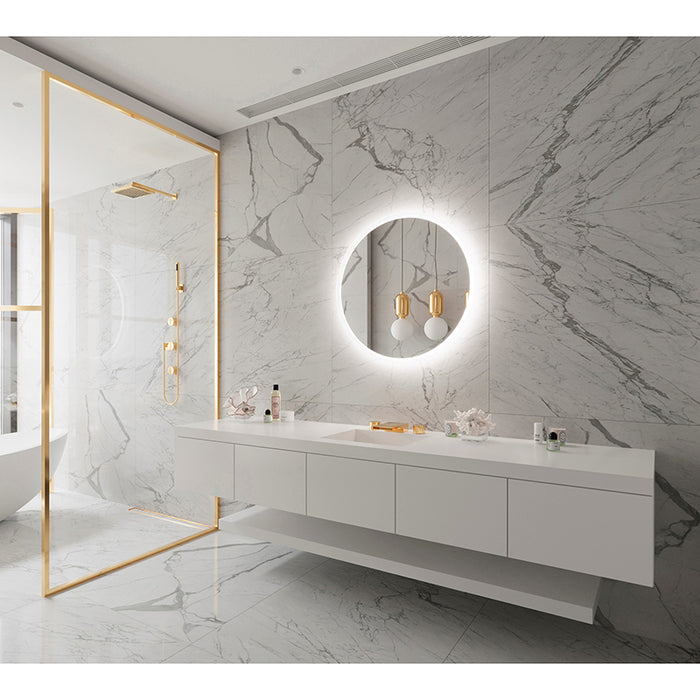 Paris Mirror Round Backlit 32 x 32 Round LED Illuminated Mirror, RGBW
