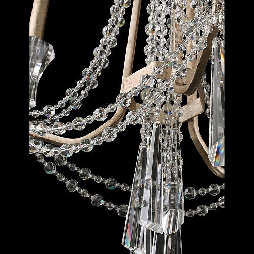 Varaluz 270C03 Barcelona 3-lt 17" Crystal Chandelier