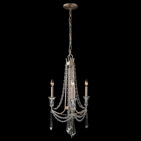 Varaluz 270C03 Barcelona 3-lt 17" Crystal Chandelier