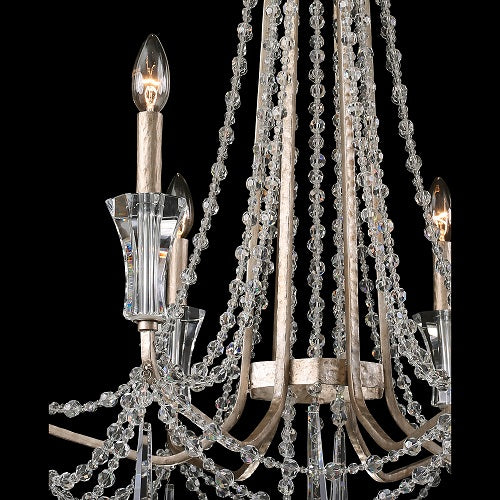 Varaluz 270C06 Barcelona 6-lt 41" Crystal Chandelier