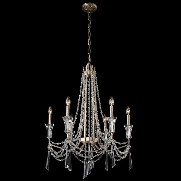 Varaluz 270C06 Barcelona 6-lt 41" Crystal Chandelier