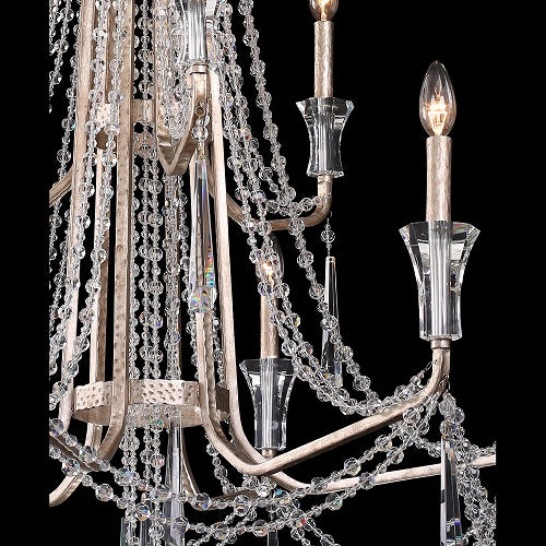 Varaluz 270C09 Barcelona 9-lt 35" Crystal  2-Tier Chandelier