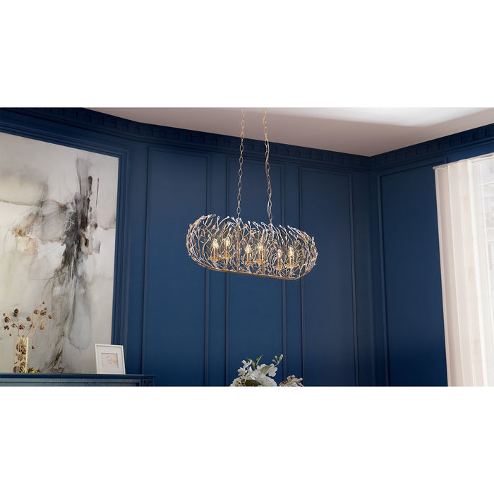 Varaluz 271N06 Bask 6-lt 36" Linear Pendant