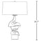Hubbardton Forge 273050 Gallery Twofold 1-lt 25" Tall Table Lamp