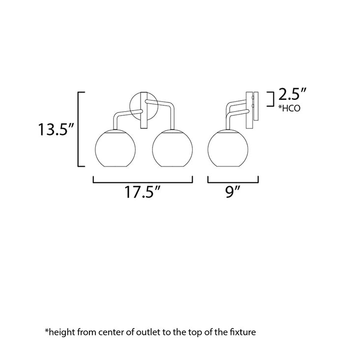 Maxim 38412 Branch 2-lt 17.5" Wall Sconce