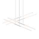 Sonneman 2802 Tik-Tak Stack 8-lt 48" 2-Tier LED Chandelier