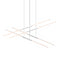 Sonneman 2802 Tik-Tak Stack 8-lt 48" 2-Tier LED Chandelier