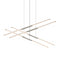 Sonneman 2802 Tik-Tak Stack 8-lt 48" 2-Tier LED Chandelier