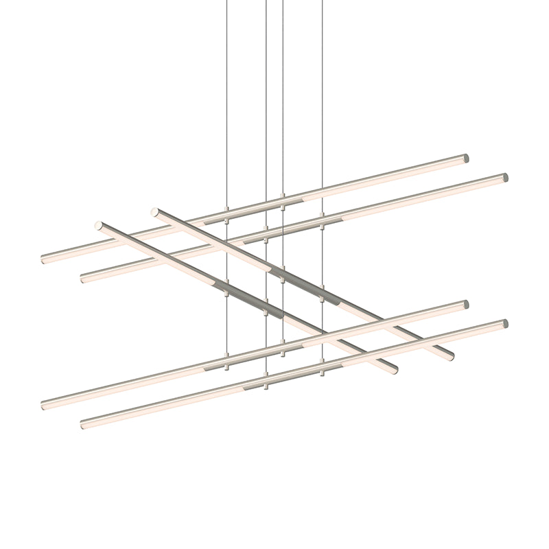 Sonneman 2803 Tik-Tak Stack 12-lt 48" 3-Tier LED Chandelier