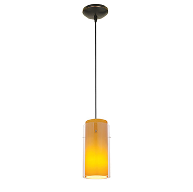 Access 28033 Sydney 1-lt Glass in Glass Cylinder Pendant