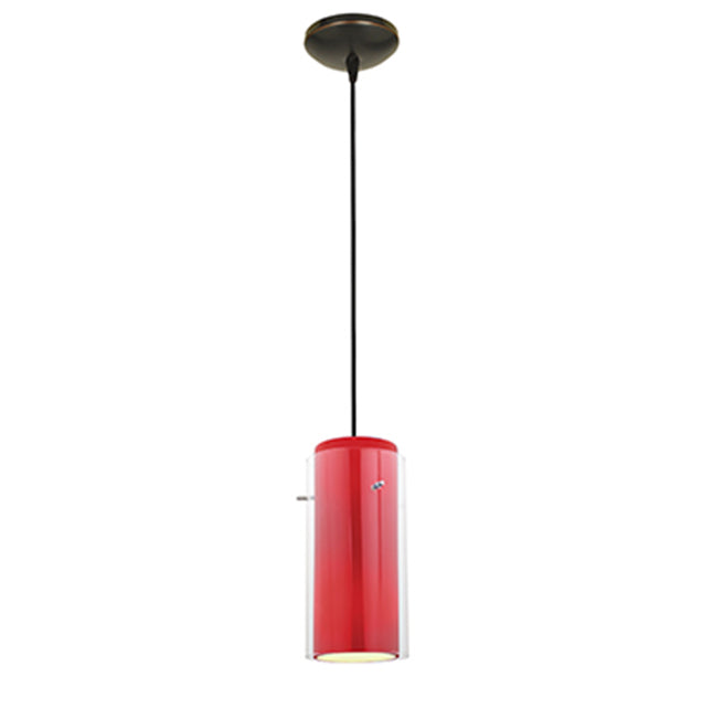 Access 28033 Sydney 1-lt Glass in Glass Cylinder Pendant