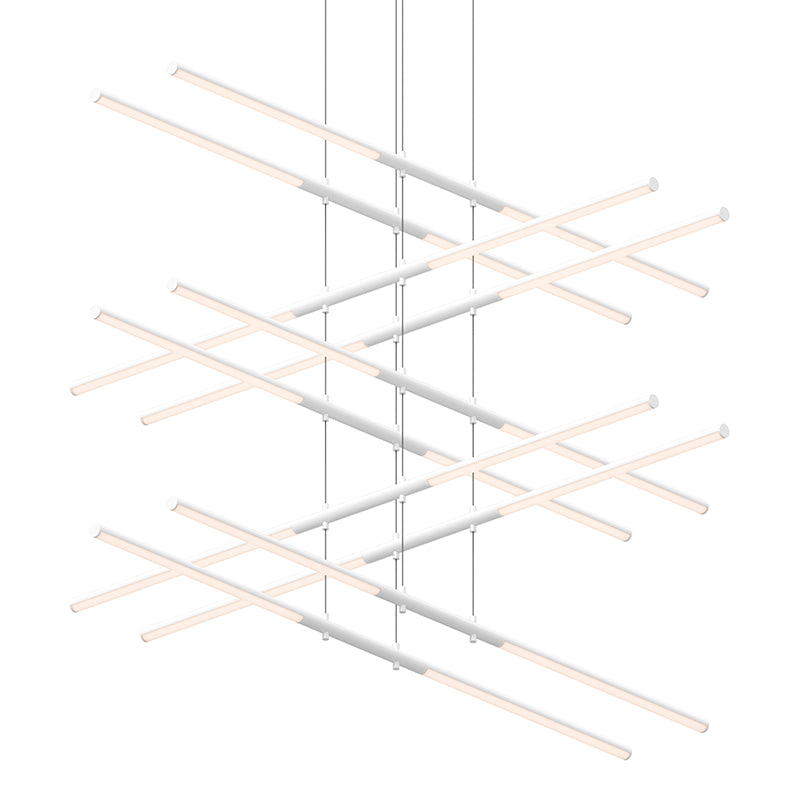 Sonneman 2805 Tik-Tak Stack 20-lt 48" 5-Tier LED Chandelier