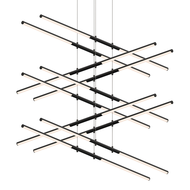 Sonneman 2805 Tik-Tak Stack 20-lt 48" 5-Tier LED Chandelier