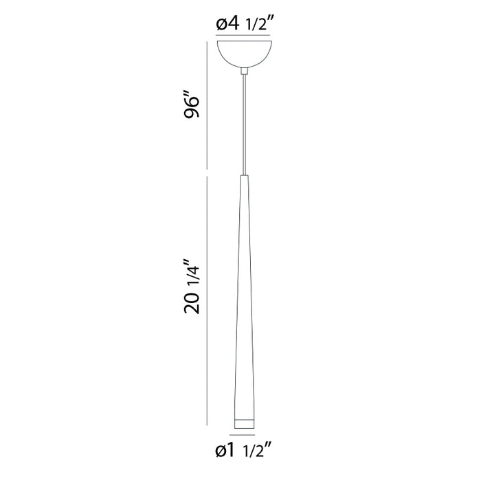 Eurofase 28232 Tassone 1-lt 2" LED Pendant