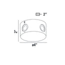 Eurofase 28296 Pass 1-lt 4" LED Outdoor Wall Sconce
