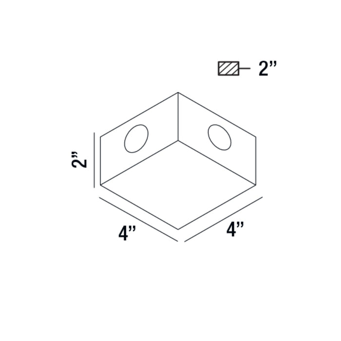 Eurofase 28297 Pike 1-lt 4" LED Outdoor Wall Mount