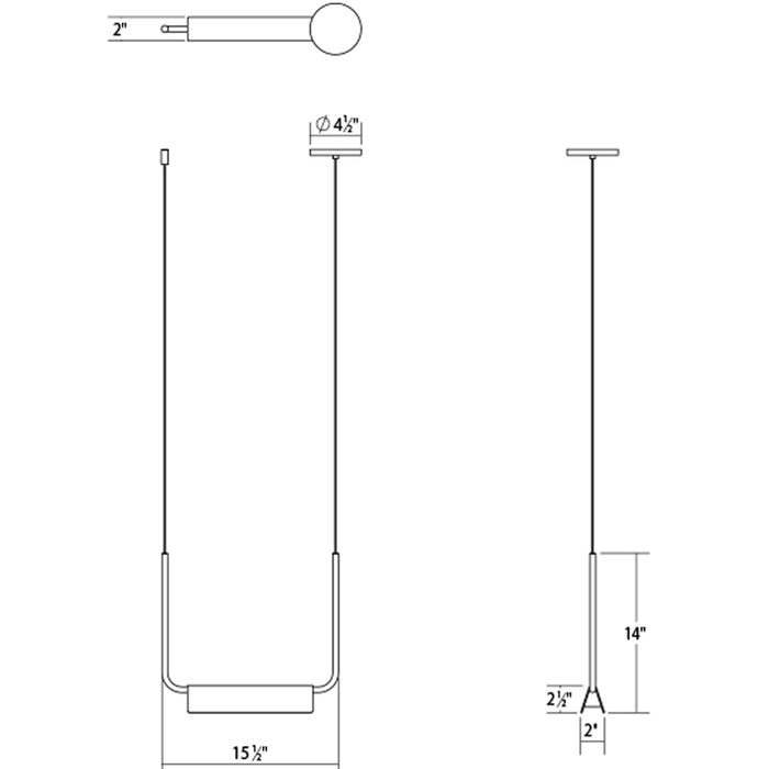 Sonneman 2837 Morii 15" LED Pendant