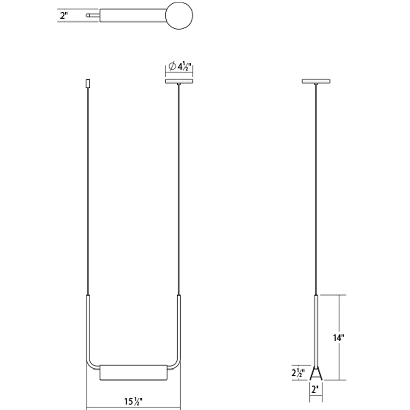 Sonneman 2837 Morii 15" LED Pendant