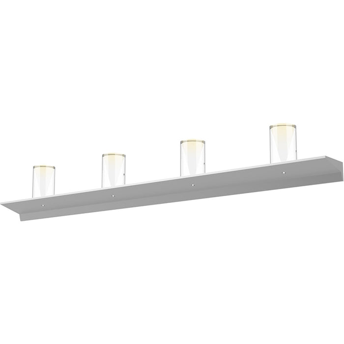 Sonneman 2853-LC Votives 4-ft LED Wall Bar with Large Laser-Etched Crystal