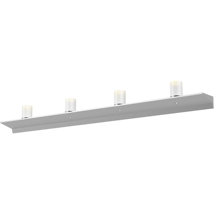 Sonneman 2853-SW Votives 8-lt 48" LED Wall Bar with Clear Etched Glass