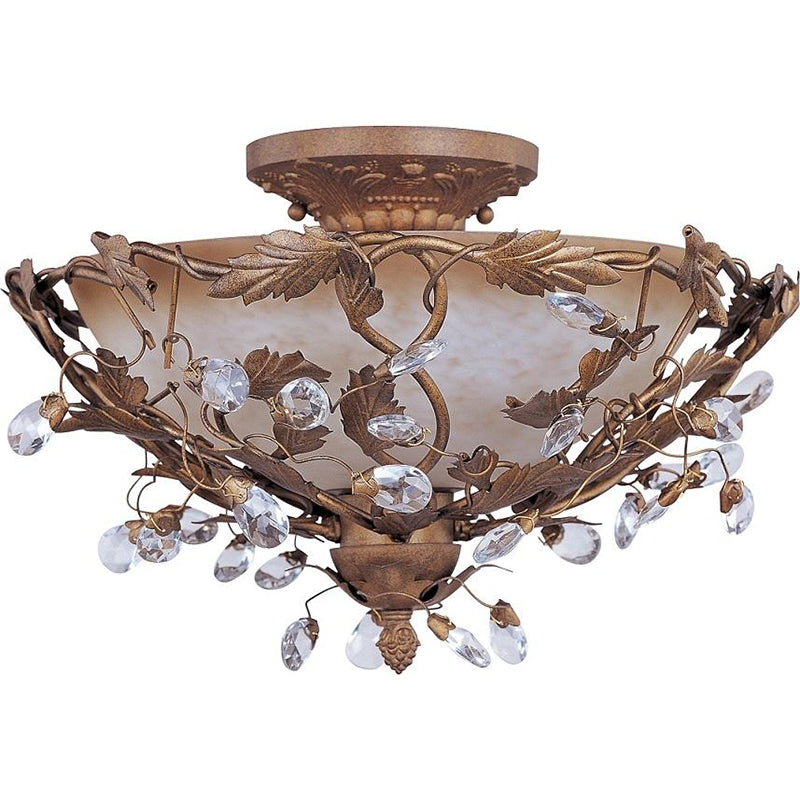 Maxim 2859 Elegante 3-lt 16.5" Semi-Flushmount