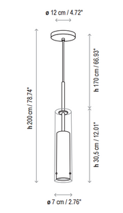 Bover Hardy 1-lt 3" LED Pendant