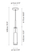 Bover Hardy 1-lt 3" LED Pendant