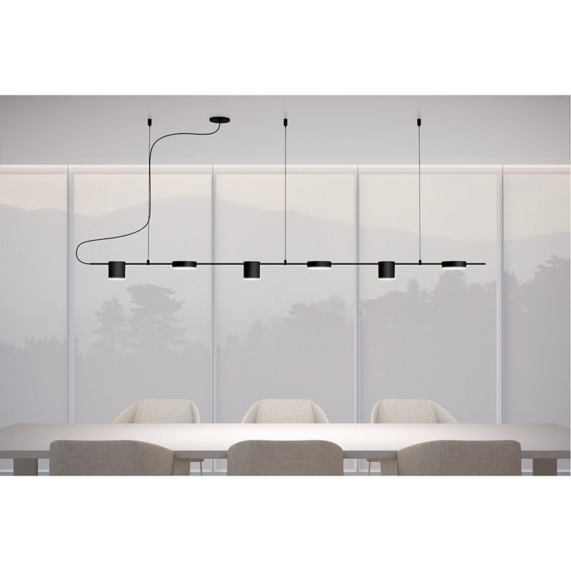 Sonneman 2886 Counterpoint 6-lt 64" LED Linear Pendant