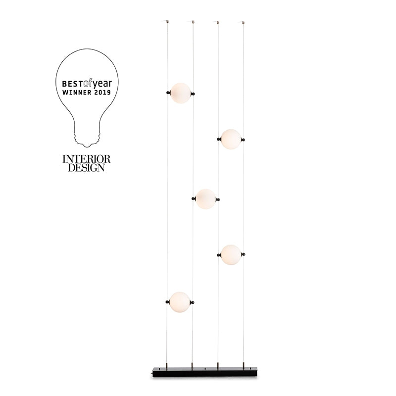Hubbardton Forge 289520 Abacus 5-lt 28" Floor-to-Ceiling LED Lamp