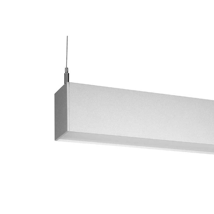 Core CSL320 8ft LED Direct Indirect Suspended Light 0 10V dimming 3500K CSL320 8 DL1 UL1 35 UNV BK C12 LD1 Core Lighting LBC Lighting