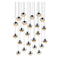 Sonneman 2918 Grapes 24-lt 26" LED Round Multipoint Pendant - Medium