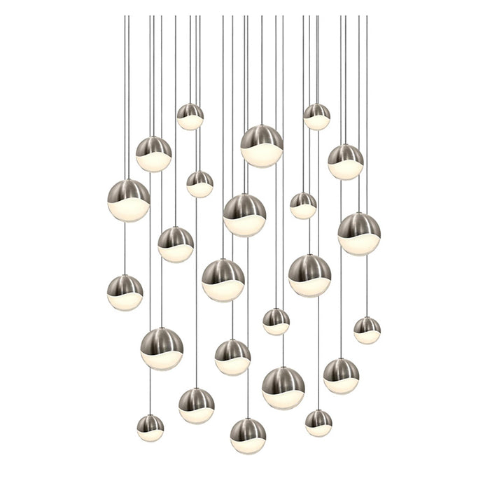 Sonneman 2918 Grapes 24-lt 27" LED Round Multipoint Pendant - Assorted