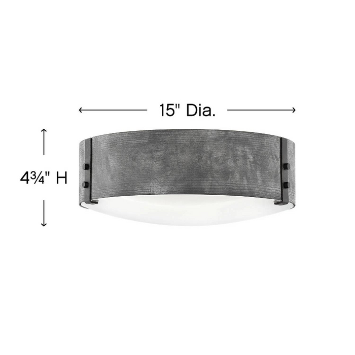 Hinkley 29203 Sawyer 3-lt 15" LED Outdoor Flush Mount