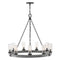 Hinkley 29208 Sawyer Large 9-lt 30" LED Outdoor Single Tier Chandelier, 12V