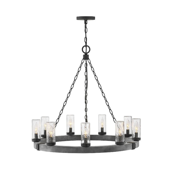 Hinkley 29208 Sawyer 9-lt 30" LED Outdoor Chandelier