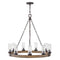 Hinkley 29208 Sawyer Large 9-lt 30" LED Outdoor Single Tier Chandelier, 12V