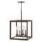Hinkley 29304-LV Rhodes Medium 4-lt 18" LED Outdoor Chandelier, 12V