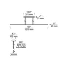 Tech 700LSESN1 Essence 1-lt 50" LED Linear Suspension