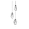 Sonneman 2971 Liquid 3-lt 14" LED Round Chandelier