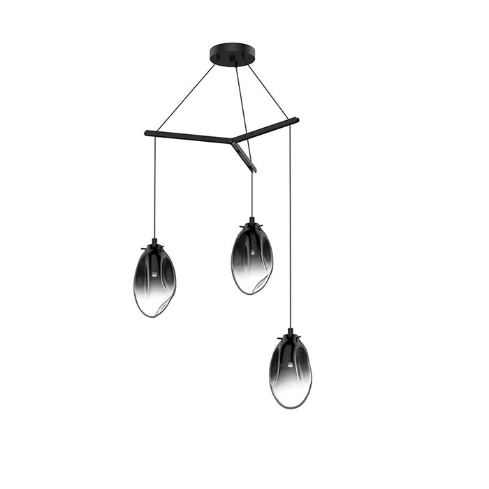 Sonneman 2975 Liquid 3-lt 27" LED Tri-Spreader Chandelier